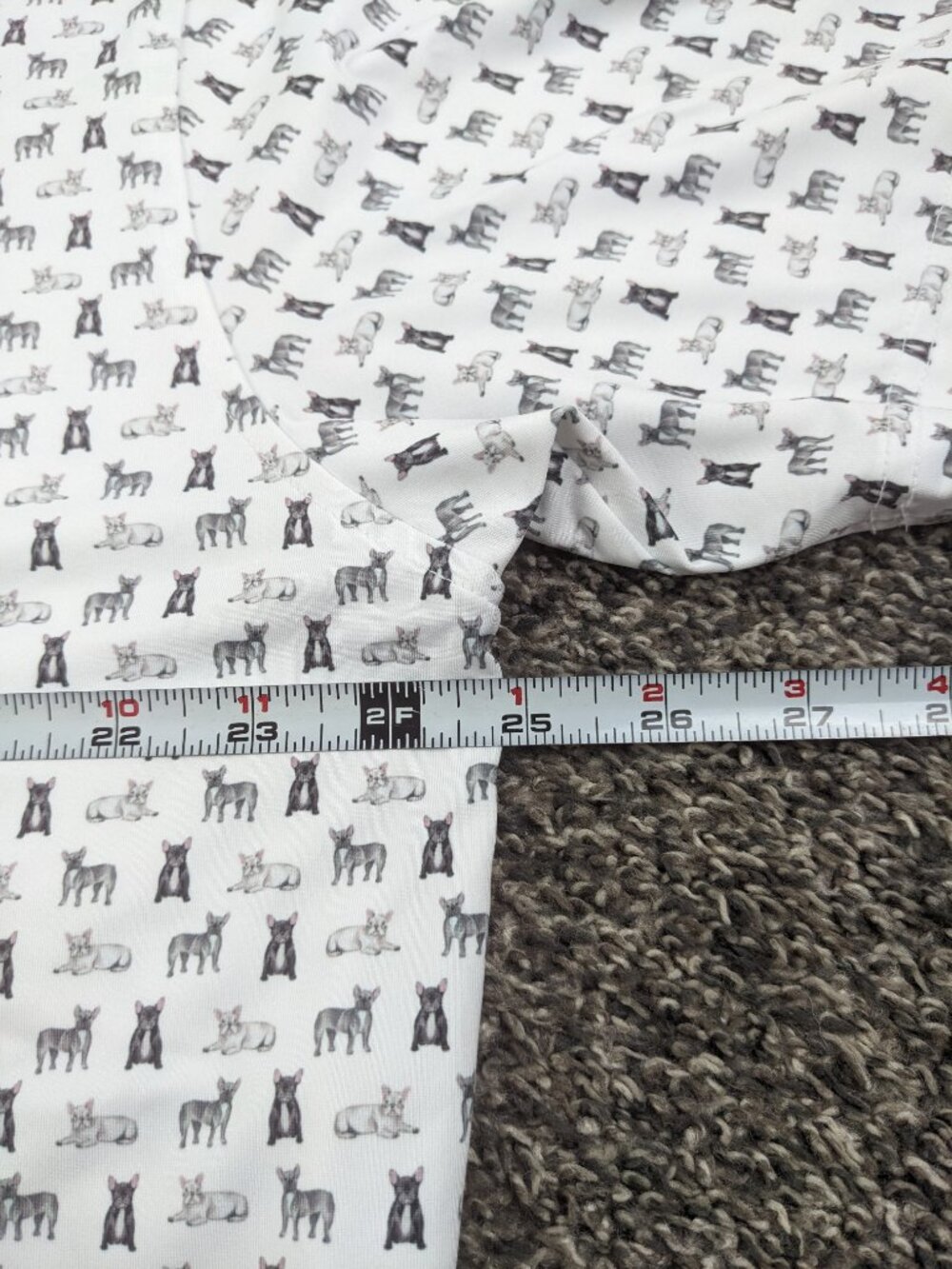 Rhoback Polo Shirt All Over Frenchie French Bulldogs Performance Mens XL - Picture 8 of 10